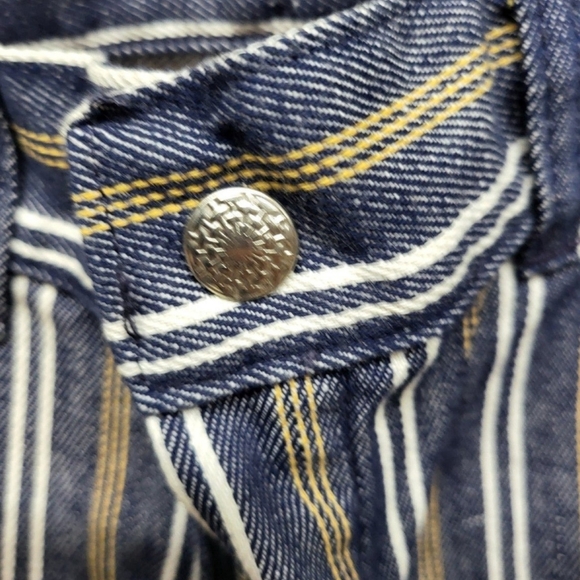 Vintage NWT 60s/70s Big Yank Stripped Fringe Jeans Size 29 - Picture 7 of 10